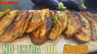 Eggplant Frying Hack Whithout Absorbing Oil Shorts [upl. by Allene]