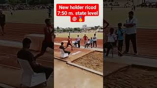 Long jump national gold medal Rajasthan  viral video  athletics  army training  Olympic [upl. by Hasseman]