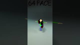 Baldi Cloth Simulation vs 16384 Face [upl. by Grissom267]