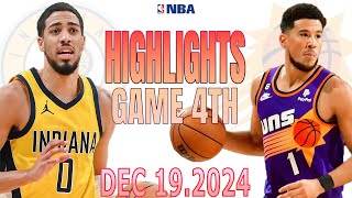 Phoenix Suns Vs Indiana Pacers Game 4th Highlights Dec 192024 NBA Season 202425 [upl. by Melloney301]