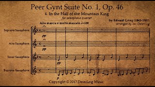 In the Hall of the Mountain King for saxophone quartet [upl. by Chapell33]