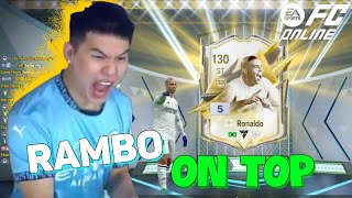 FC ONLINE MỘT CÚ NHẤP CHUỘT RAMBO LÊN THẲNG TOP 42 GIÁ TRỊ ĐỘI HÌNH CỦA GÀ RÁN [upl. by Gnaoh464]