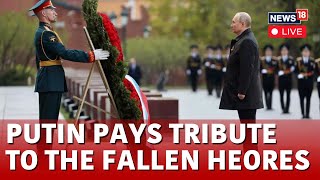 Putin News Live  Russian President Vladimir Putin Attends Service For Fallen Soldiers  N18G [upl. by Sprage]