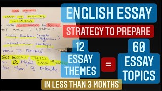 CSS ENGLISH ESSAY PREPARATION STRATEGY  HOW TO PREPARE 60 topics in less than 3 months CSS 2022 [upl. by Manning491]