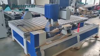 Cnc Router Machine With wood lathe and 4 axis carving function cncrouter cnccarving woodlathe [upl. by Egarton]