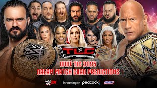 WWE TLC 2025 DREAM MATCH CARD [upl. by Aliled]