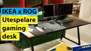 IKEA X ROG Utespelare Gaming desk review [upl. by Airdnax]