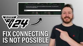 How To Fix Connecting To Ultimate Team Is Not Possible At The Moment On EA FC 24 Easy [upl. by Inahpit]