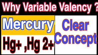 Valency of Hg  why variable Valency [upl. by Nyrb]