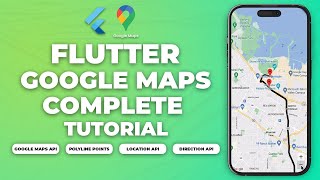 Flutter Google Maps Tutorial  Location Tracking Maps Markers Polylines Directions API [upl. by Airamak]