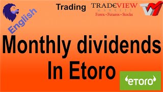 Monthly dividends in etoro and easy strategy long term [upl. by Acim]