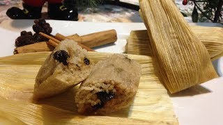 TAMALES DE CANELA Y PASAS RECETA DELICIOSA [upl. by Annahpos]