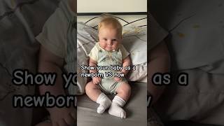 Newborn VS now trends baby baby newbornbaby 3monthbaby shorts tiktok [upl. by Tempest717]