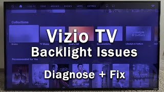 Vizio TV Backlight Issues  Common Problems  3Min Troubleshooting [upl. by Rockey]