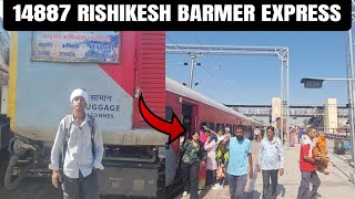 Rishikesh Barmer express 14887 train journey sleeper coach journey [upl. by Gnos]