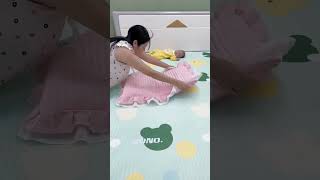 🤰👩‍🍼🍼 newborn sleep safety  baby bed safety DIY  homemade baby bed babyfun cute babytoys baby [upl. by Balough]