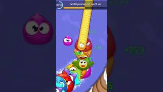 worms zone magic gameplay video worms zone pro slither snake top 001 trending snake shorts 1k [upl. by Adamek]