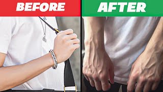 get veiny hands permanently in less than 2 min Without equipment [upl. by Peoples890]