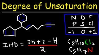 Degree of Unsaturation and Index of Hydrogen Deficiency [upl. by Oakes]