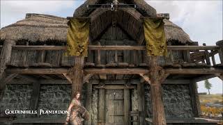 Golden Hills Plantation  Skyrim Anniversary Edition House Mod [upl. by Odnalro]