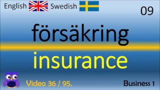 36 Business 1 Företag Svenska  Engelska Ord  Swedish  English Words  Lär dig Engelska [upl. by Wadsworth]