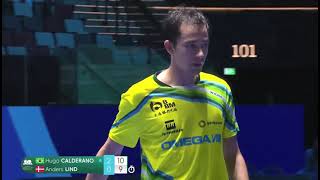 HUGO CALDERANO vs ANDERS LIND ITTF WORLD CUP MACAO 2024 [upl. by Onin]