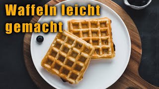 Vegane Waffeln  schnell und einfach [upl. by Torry69]