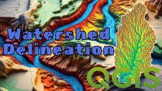 QGIS Watershed Delineation Tutorial Using DEM Data for Hydrology  ASTER DEM [upl. by Vudimir]