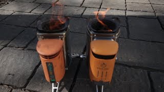 BiLlite Campstove Vs BioLite Campstove 2 Boiling Water Race [upl. by Pussej]