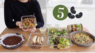 5 Black Bean Recipes for Breakfast Lunch Dinner amp Dessert Healthy VEGAN amp Delicious [upl. by Ania]