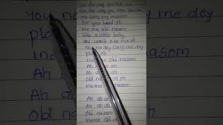 obinasomgospelsongs worshipsongs foryou makefamous handwritingchallenge obinnavoice [upl. by Ojeitak924]