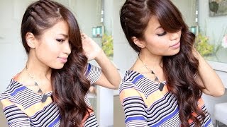 Twisted Side Swept Hairstyle feat NuMe Lustrum Curling Wand [upl. by Meagan]