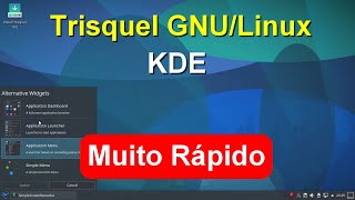 Trisquel GNULinux KDE Sistema gratuito para usuários pequenas empresas e centros educacionais [upl. by Allenotna]