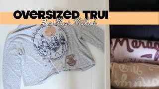 Oversized trui vouwen TUTORIAL  Marie Kondo  KonMari methode [upl. by Barry]