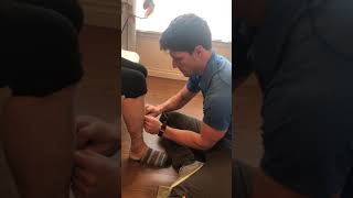 Ankle Taping for Lateral Malleolus [upl. by Aerbma]