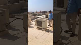 outdoor unit cleaning acinstallation [upl. by Parris442]