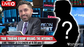 STOCK MARKET LIVE True Trading Group Breaks The Internet Special Guest Stock Market Recap amp More [upl. by Htenaj]