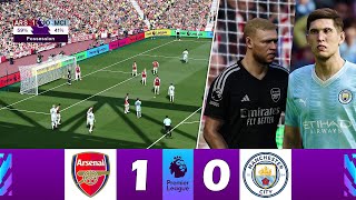 PES 2021 Arsenal vs Manchester City 10  Premier League 202324 • Match Highlights  Gameplay [upl. by Slack]