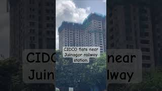 Juinagar CIDCO project flats near Juinagar railway station  Construction update [upl. by Eittel589]