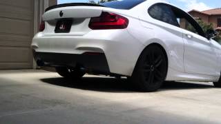 Bmw F22 228i muffler delete cold start [upl. by Savick]