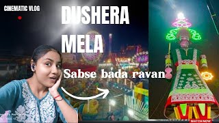 Vlog 61 delhi ka sabse bada ravan 😱😱 or mele me kiye hindole p maje 😂 [upl. by Seessel]