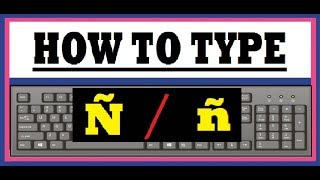 How To Type The Letter Ñ On Keyboard [upl. by Allenotna]