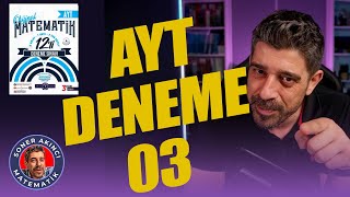 ORİJİNAL YAYINLARI  AYT Matematik Denemeleri  03  12li Branş Denemeleri 2024 yks2024 [upl. by Harms]