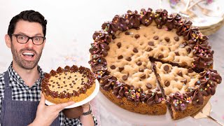 EASY Delicious Cookie Cake Recipe [upl. by Nimsaj]