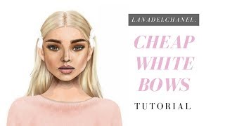 CHEAP White Bows  Stardoll Accessories  LanaDelChanel [upl. by Teague]