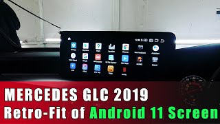 Mercedes GLC 2019 Screen Conversion with 125quot Android 11 Touch Screen with Netflix amp many more apps [upl. by Eceertal187]