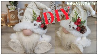 🧑‍🎄GNOMO di NATALE ❤️ Fai Da Te 💫 Tutorial FACILISSIMO ❤️ [upl. by Zoa]