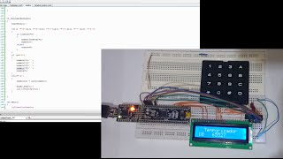 Cadena de caracteres y convertir a entero con teclado 4x4 y 74C922 PSoC5LP [upl. by Ynnatirb80]