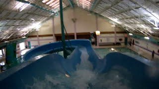 Weyburn Leisure Center Waterslide POV Weyburn Saskatchewan [upl. by Ettenim]