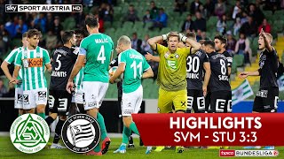 Highlights tipico Bundesliga 7 Runde SV Mattersburg  SK Sturm Graz 33 [upl. by Gnouhc]